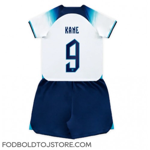 England Harry Kane #9 Hjemmebanesæt Børn VM 2022 Kortærmet (+ Korte bukser)